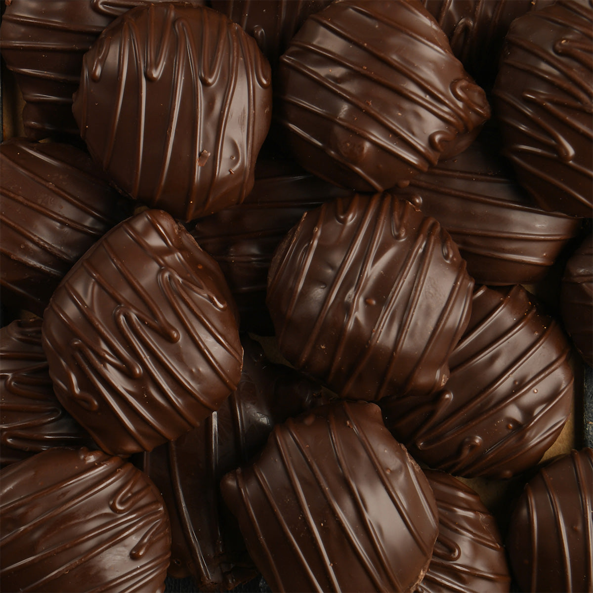 Dark Chocolate Caramel Pecan Clusters