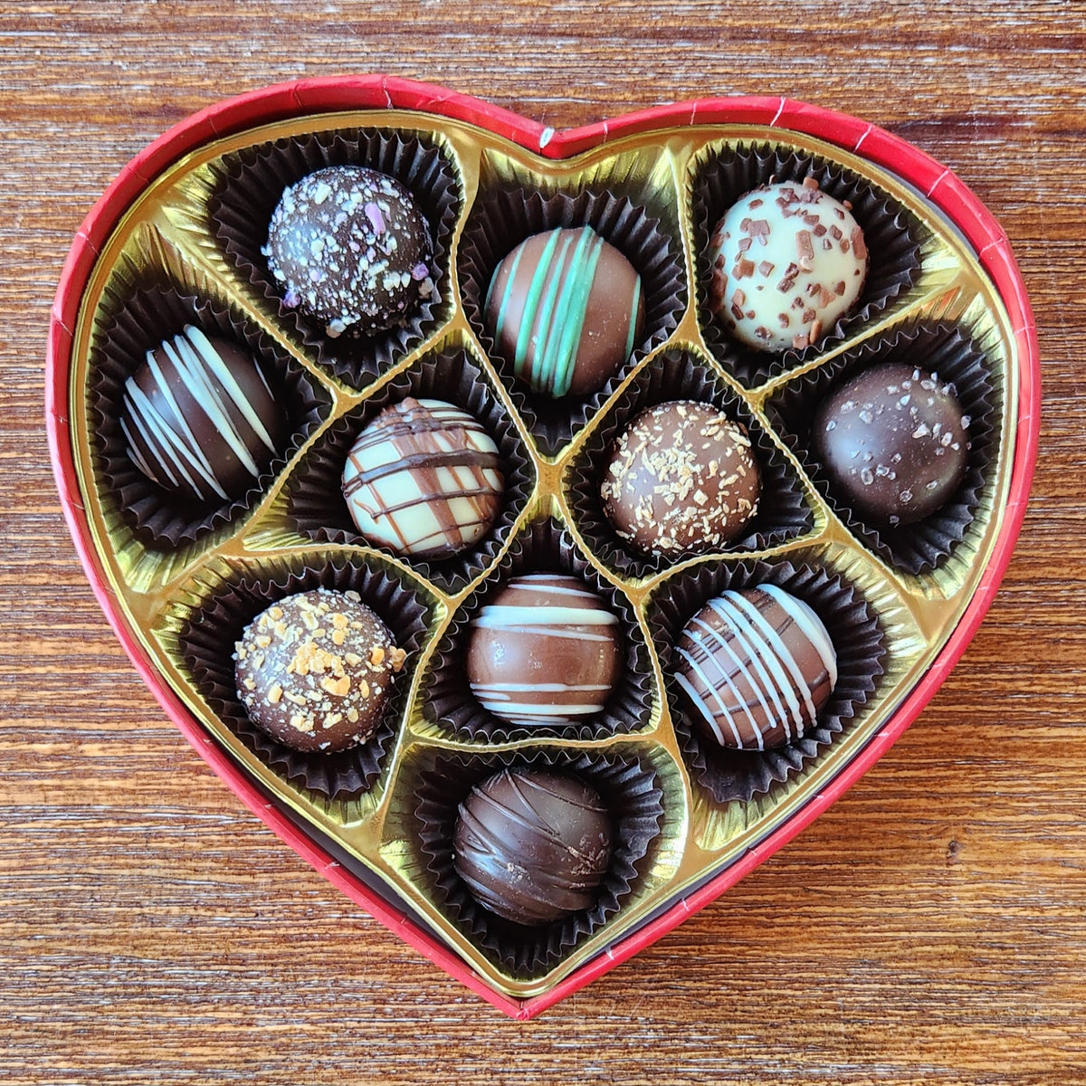 Red Sparkle Heart - Assorted Truffles
