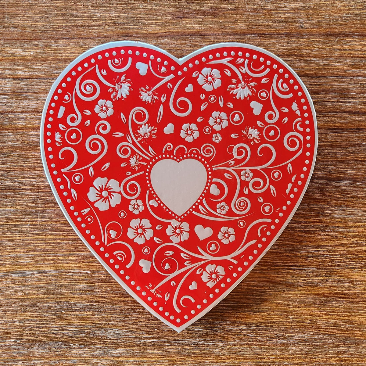 Red Heart with Silver - Assorted Chocolates