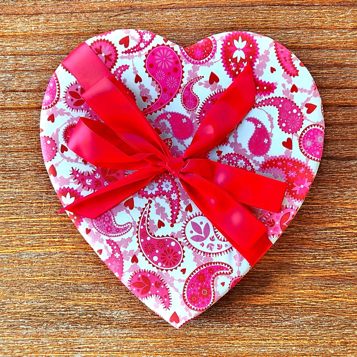 Pink and White Paisley Heart - Assorted Chocolates